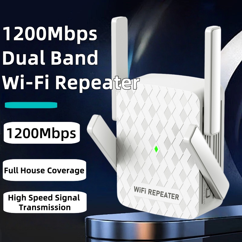Home Security Bundle - 5 กิกะเฮิร์ตซ์เครื่องขยายสัญญาณไวไฟเราเตอร์ 1200Mbps WiFi Extender เครื่องขยายสัญญาณ
