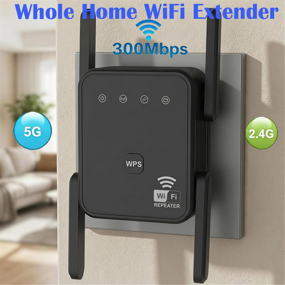 Home Security No Wifi - เครื่องขยายสัญญาณไวไฟรุ่นใหม่ ปี 2026 ความเร็ว 300Mbps 2.4GHz