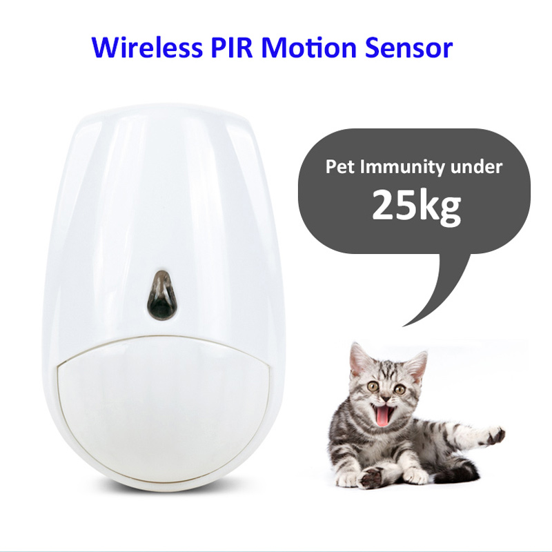 Pet Immune Pir Sensor - 433MHz ไร้สาย ป้องกันการโจรกรรม เซ็นเซอร์ตรวจจับความเคลื่อนไหว PIR สำหรับภายในอาคาร