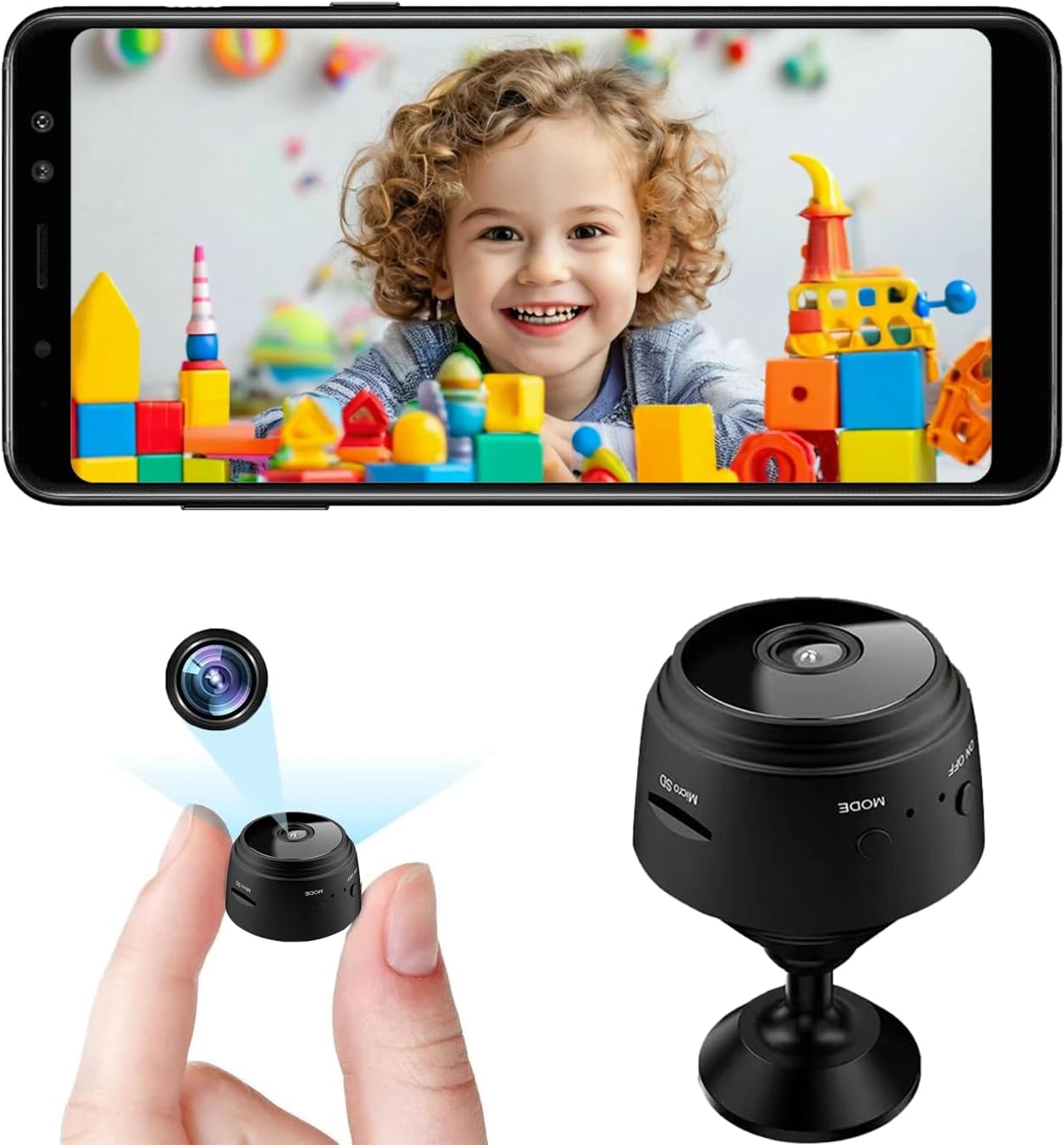 Home Security Monitoring System - กล้องวงจรปิดขนาดเล็ก, กล้อง WiFi ความละเอียด 1080P HD