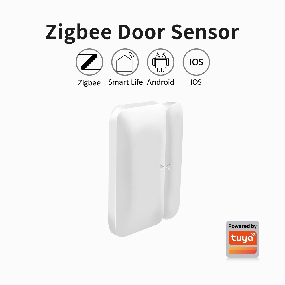 Home Security Gate - เซ็นเซอร์ประตูหน้าต่างไร้สาย Tuya Zigbee มินิสมาร์ทโฮม เครื่องตรวจจับประตูไร้สาย ระบบแจ้งเตือนเปิด-ปิดประตู