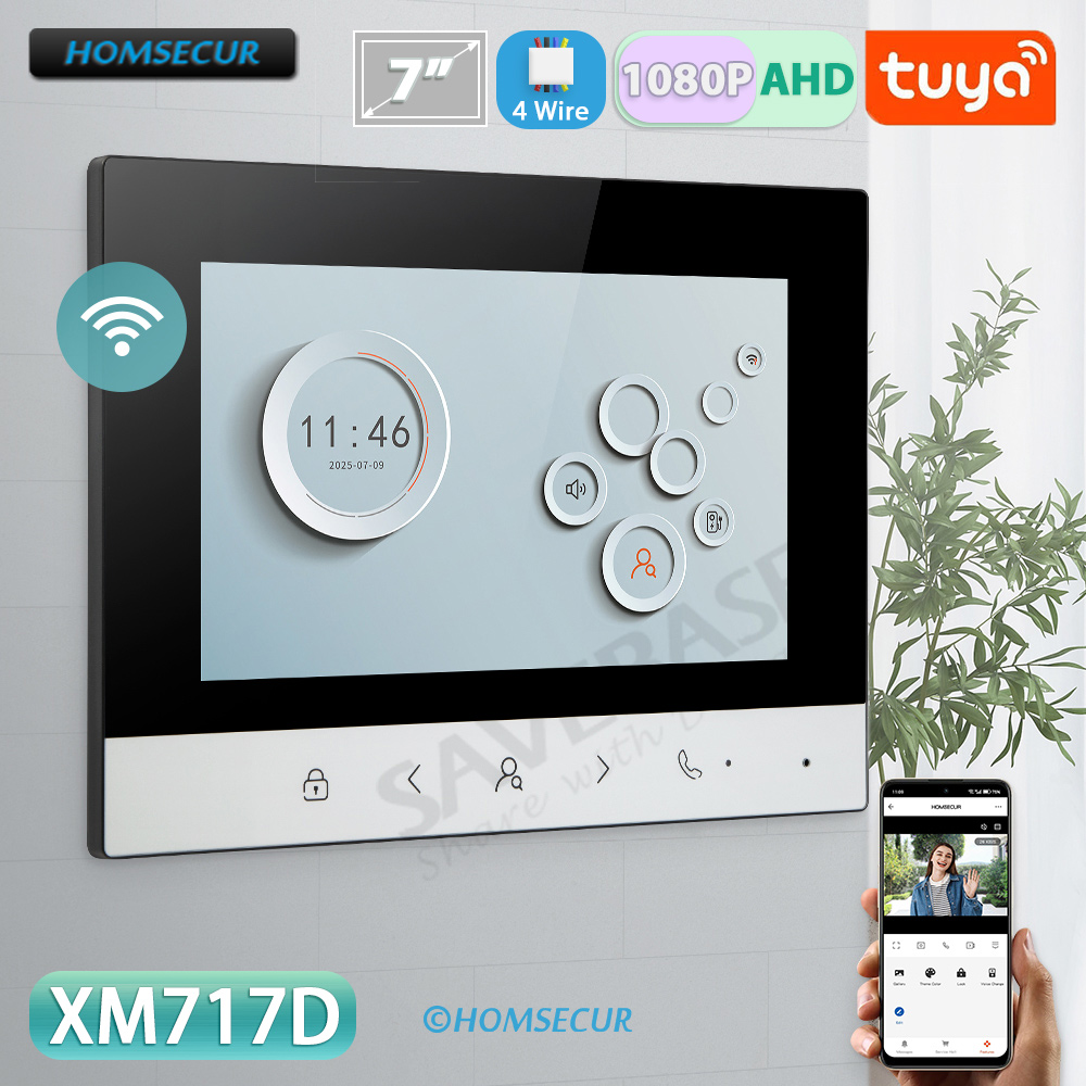 Home Security Gate - จอภาพภายในบ้านอัจฉริยะ Tuya Smart WIFI ขนาด 7