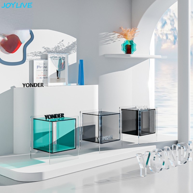 Home Security Of America - JOYLIVE โคมไฟสไตล์นอร์ดิกหรูหรา วัสดุอะคริลิกใส สามารถวางข้างเตียงได้โดยไม่ต้องใช้ระบบความปลอดภัย หรือใช้เป็นตู้เก็บของในบ้าน