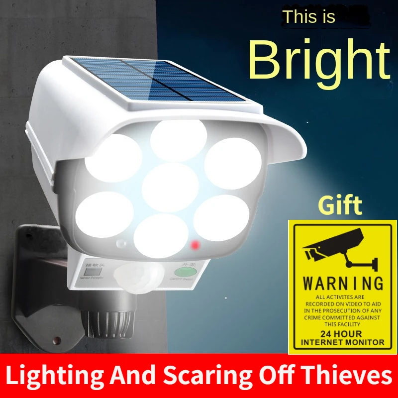 Home Security Home Assistant - กลางแจ้งพลังงานแสงอาทิตย์ Light Motion Sensor กล้อง Dummy
