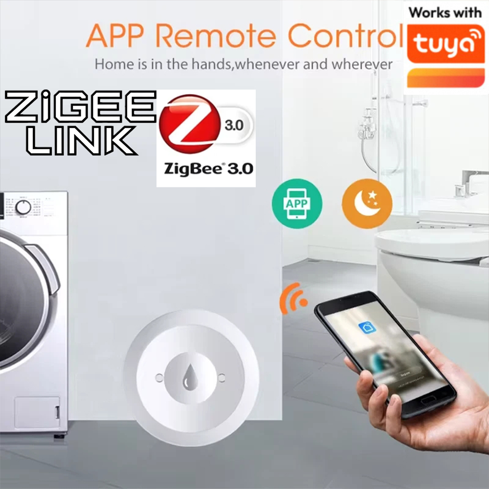 Home Security Monitoring System - สำหรับทูยา ซิกบี 3.0 เซ็นเซอร์ตรวจจับน้ำรั่วอัจฉริยะ เครื่องตรวจจับน้ำล้น ระบบเตือนภัยความปลอดภัย