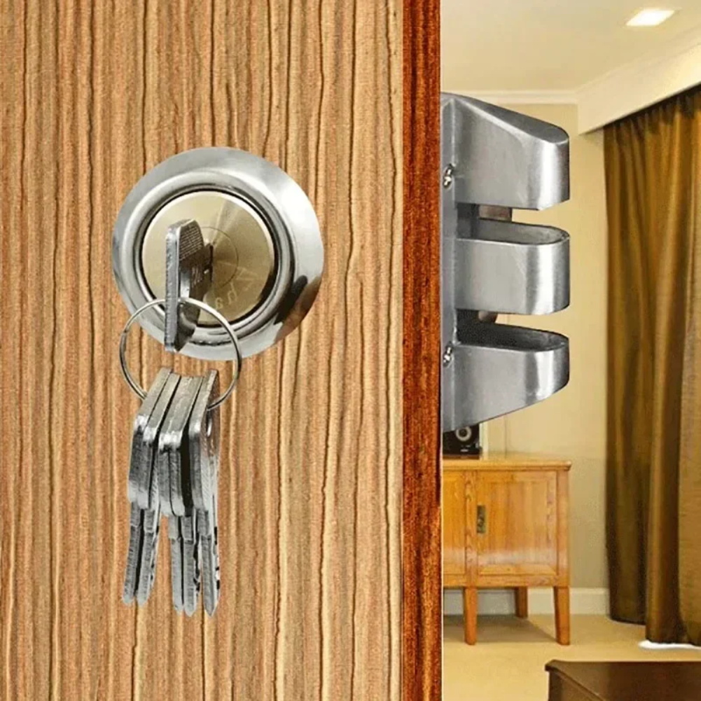 Home Security Gate - ประตูหน้าต่างบานเลื่อน โลหะผสมสังกะสี ป้องกันการโจรกรรม สำหรับประตูบ้าน ประตูภายนอก อุปกรณ์ฮาร์ดแวร์กลไกประตู
