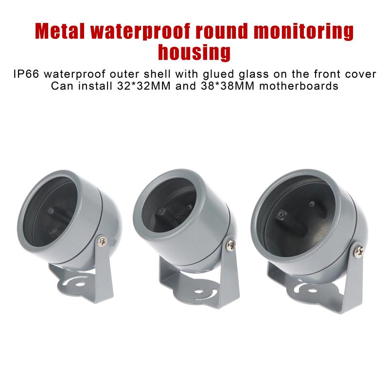 Home Security Ring Camera - ฝาครอบโลหะกันน้ำสำหรับใช้งานกลางแจ้งสำหรับกล้องวงจรปิด DIY พร้อมวงแหวนกันน้ำ ดีไซน์ทนทาน ระบบรักษาความปลอดภัยภายในบ้าน