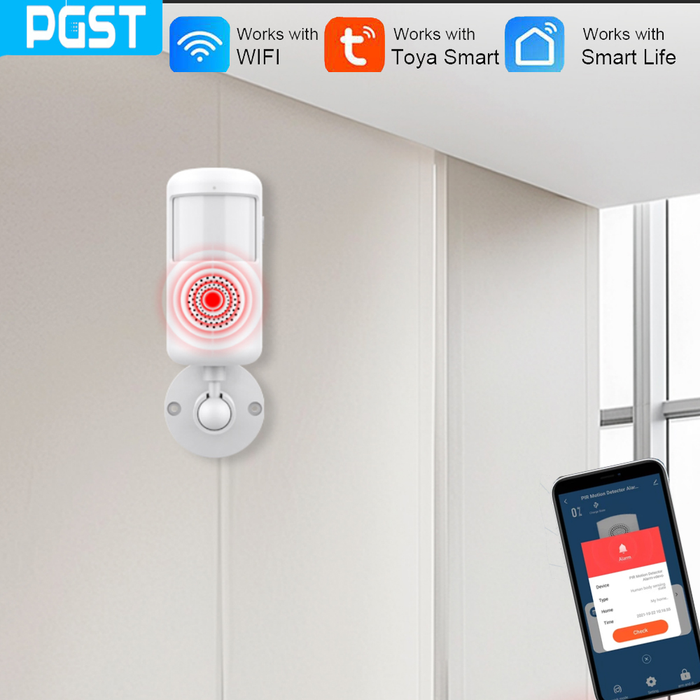 Pet Immune Pir Sensor - ทายา สมาร์ทโฮมเซ็นเซอร์ตรวจจับความเคลื่อนไหว PIR, สัญญาณเตือนเครื่องตรวจจับอินฟราเรดของมนุษย์, ระบบรักษาความปลอดภัย, สมาร์ทไลฟ์,