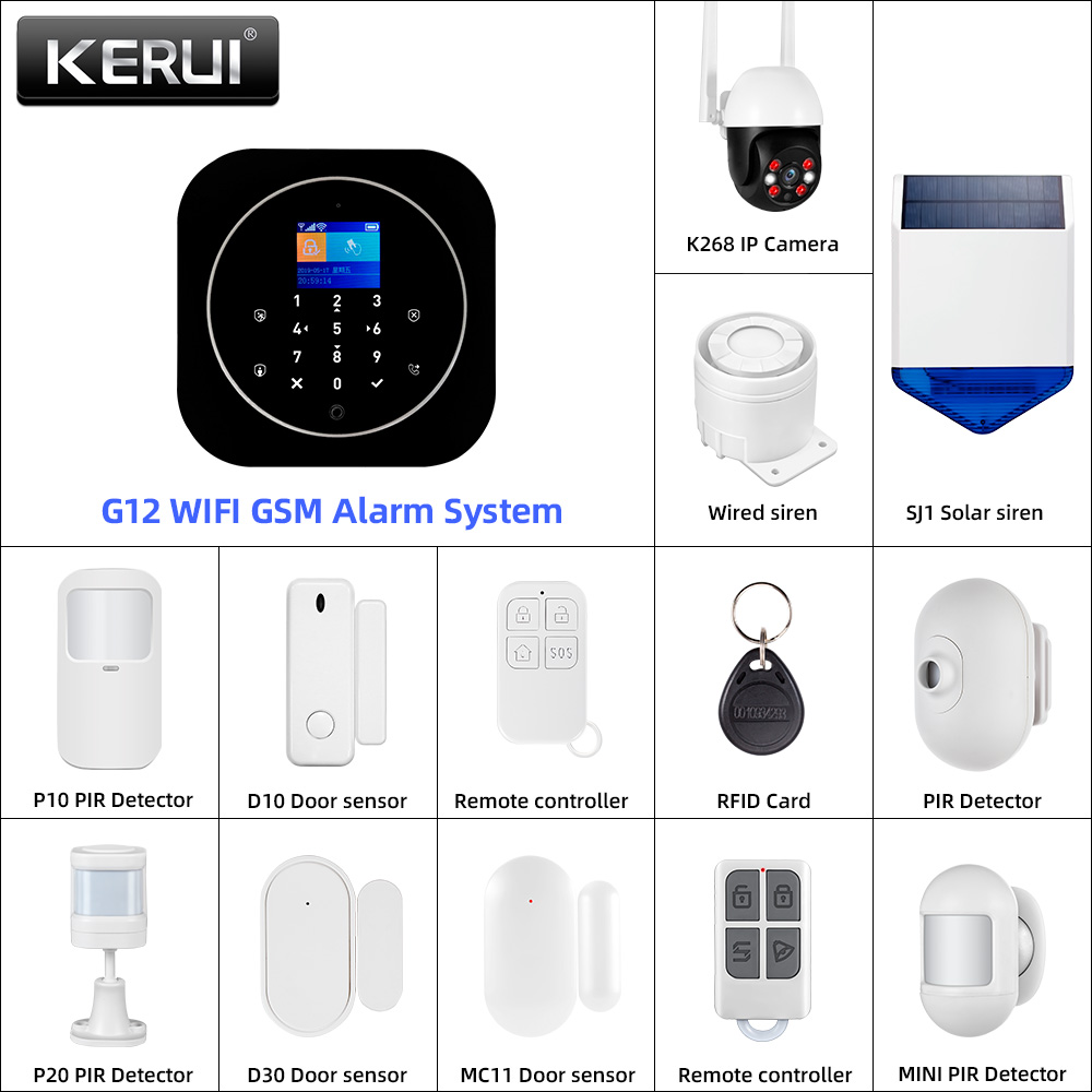 KERUI G12 2G Wifi Wireless Hom - Home Security No Wifi บทวิจารณ์และราคา