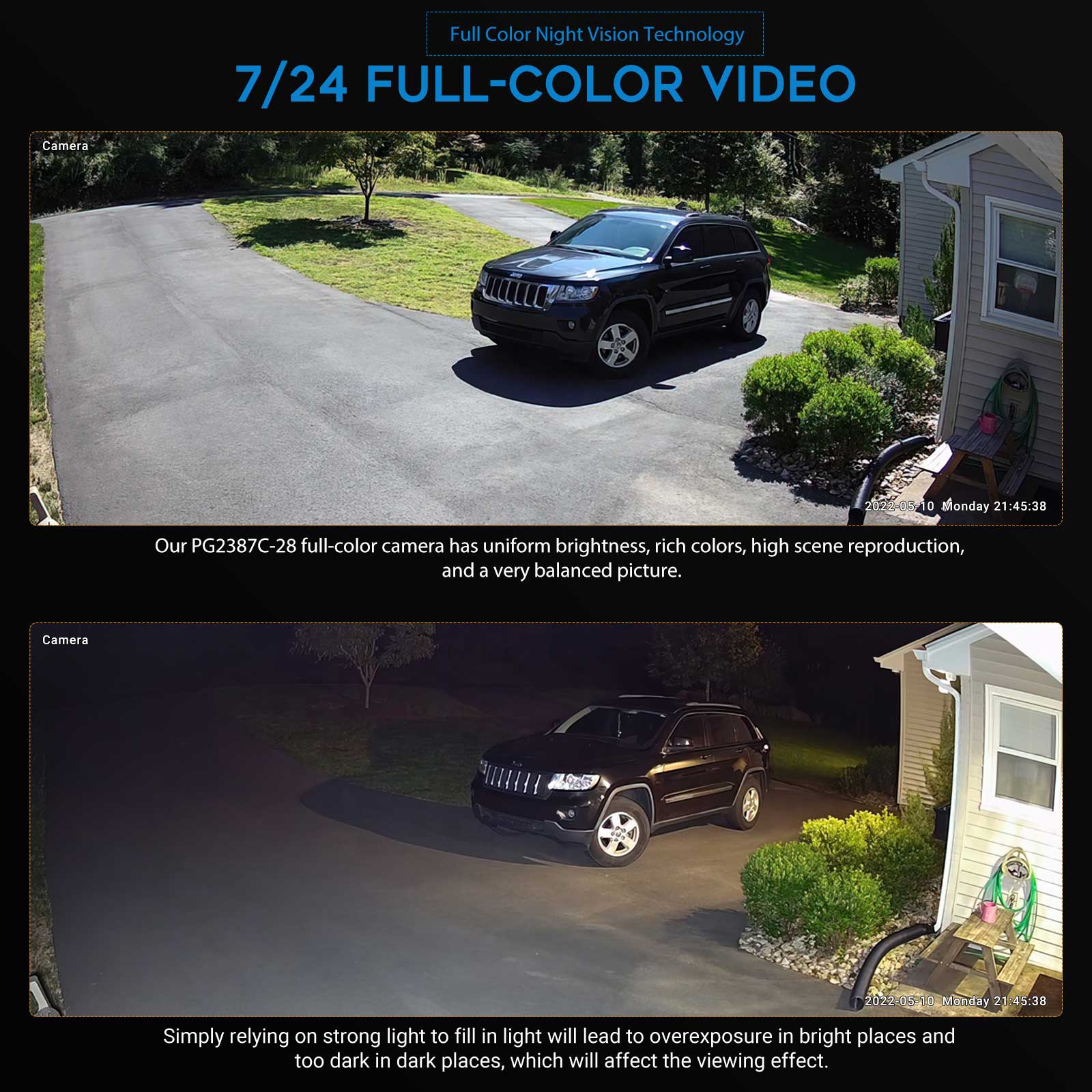 กล้องวงจรปิด VIKYLIN 5MP พร้อม - Home Security Lights Outdoors บทวิจารณ์และราคา