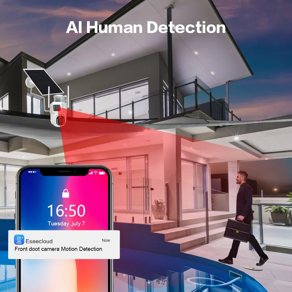 ระบบกล้องวงจรปิดพลังงานแสงอาทิ - Home Security Monitoring System บทวิจารณ์และราคา
