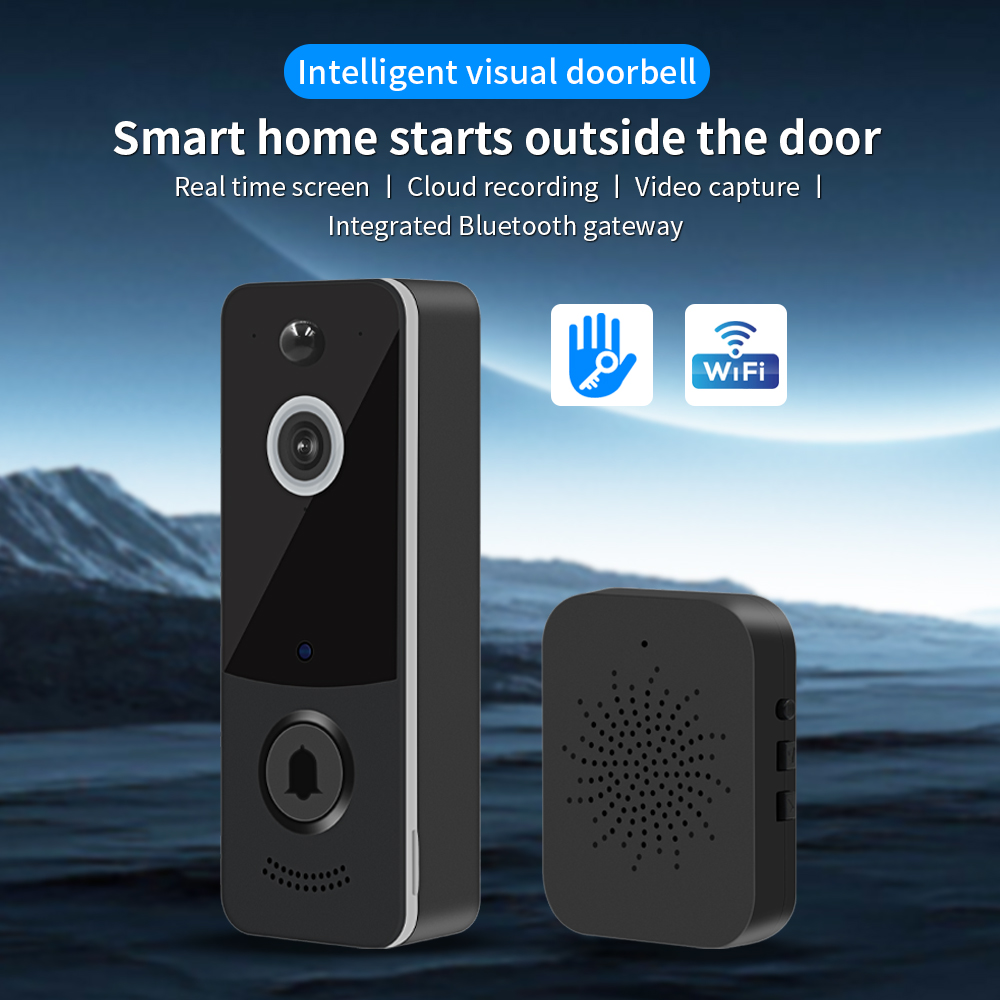 กริ่งประตูวิดีโอ WIFI 1080P แอ - Home Security Bell บทวิจารณ์และราคา