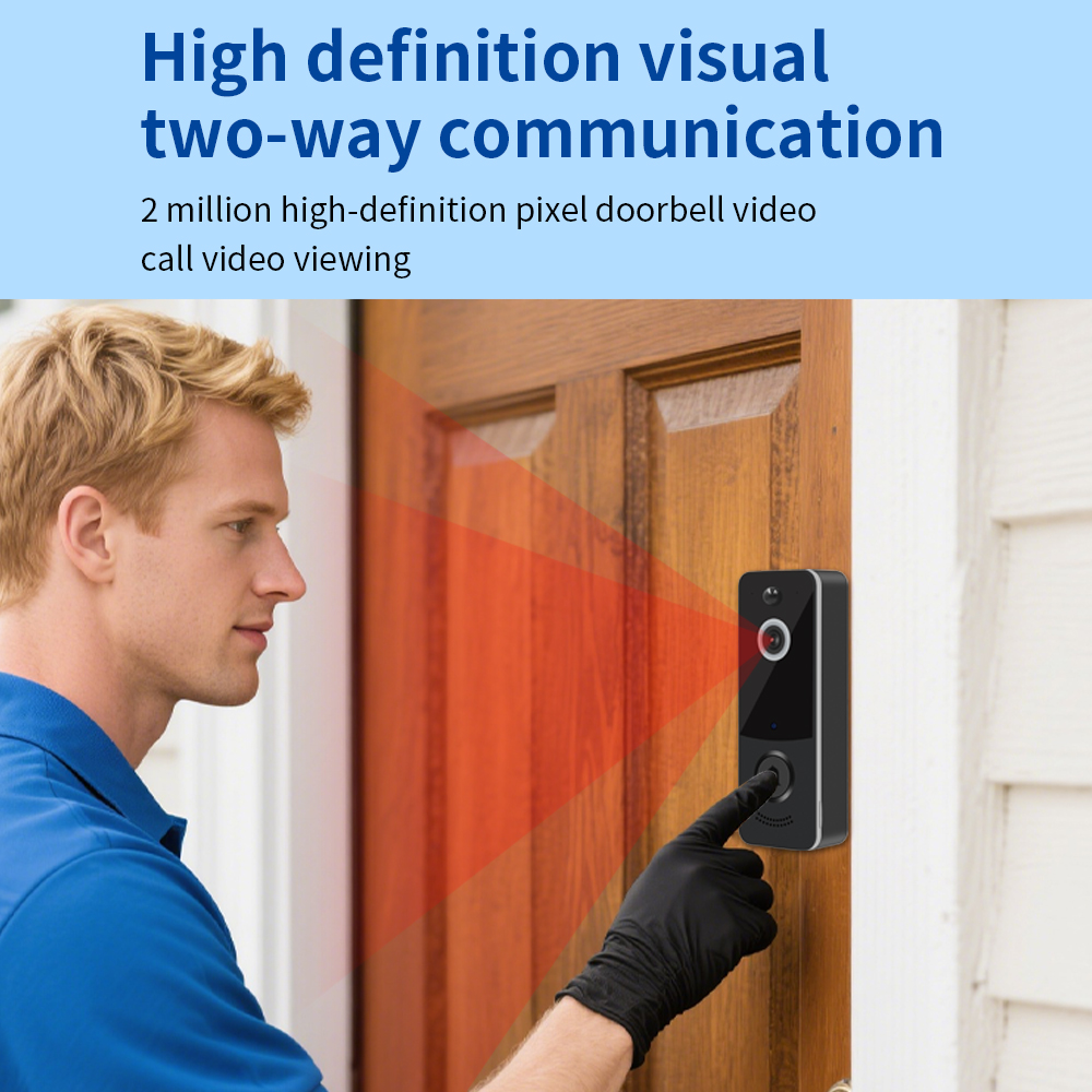 กริ่งประตูวิดีโอ WIFI 1080P แอ - Home Security Bell บทวิจารณ์และราคา