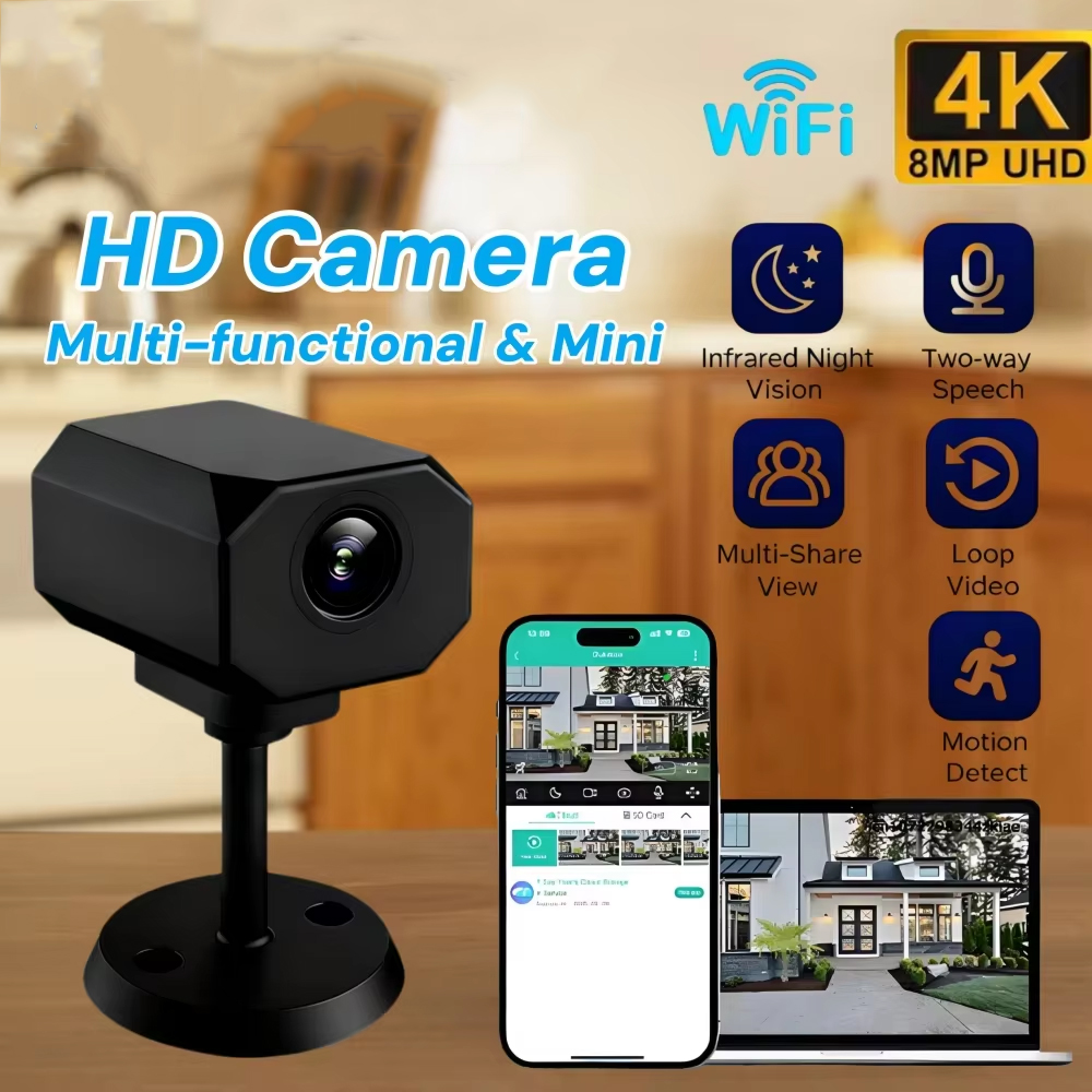 กล้องวงจรปิด 4K HD WiFi สำหรับ - Home Security Home Assistant บทวิจารณ์และราคา
