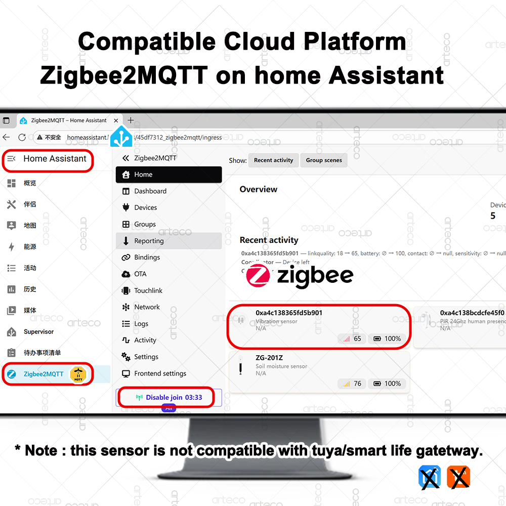 เซ็นเซอร์สั่นสะเทือนอัจฉริยะ Z - Home Security Home Assistant บทวิจารณ์และราคา
