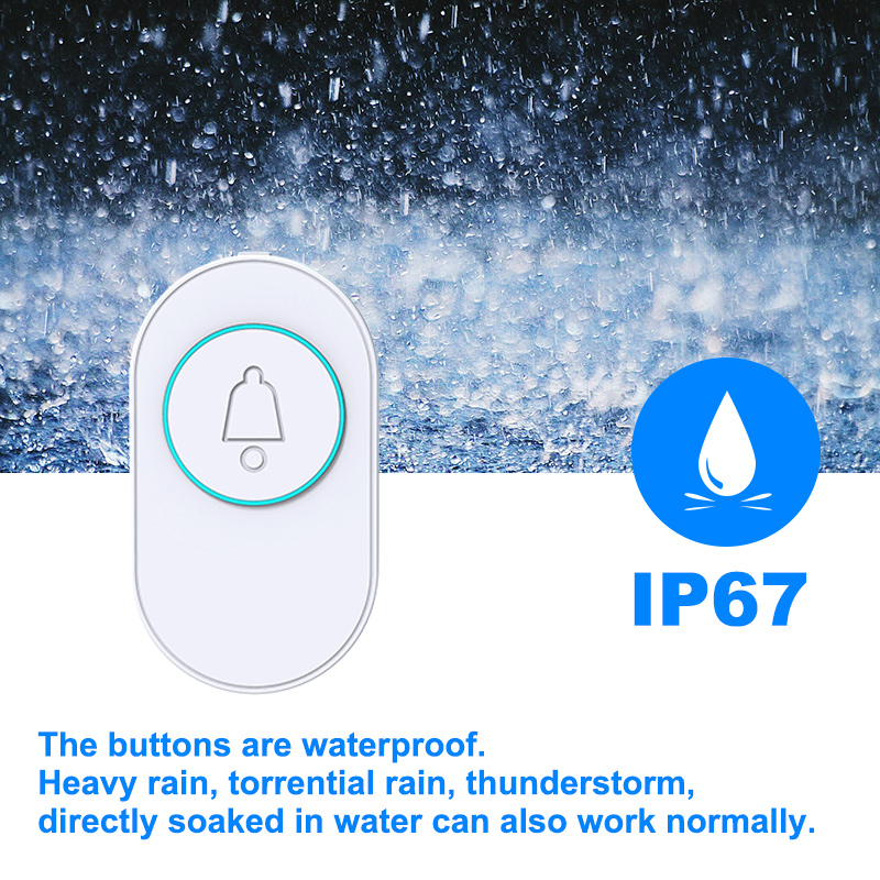 กริ่งประตูไร้สายกลางแจ้งกันน้ำ - Home Security Bell บทวิจารณ์และราคา