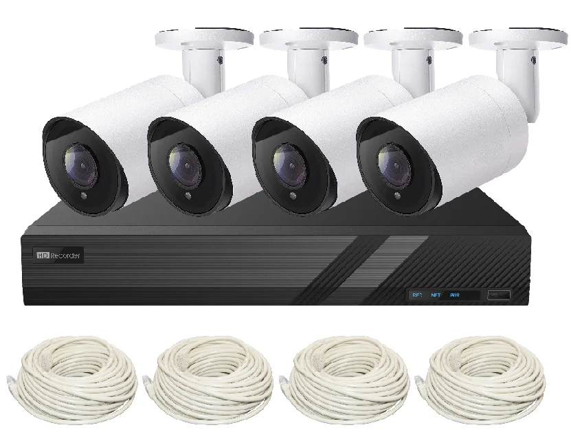 ชุดกล้องวงจรปิด POE NVR 4K 4 ช - Home Security Nvr บทวิจารณ์และราคา