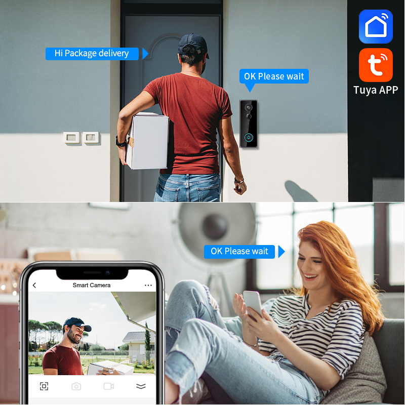 กล้องวิดีโออินเตอร์คอม WIFI คว - Peephole Camera Viewer บทวิจารณ์และราคา