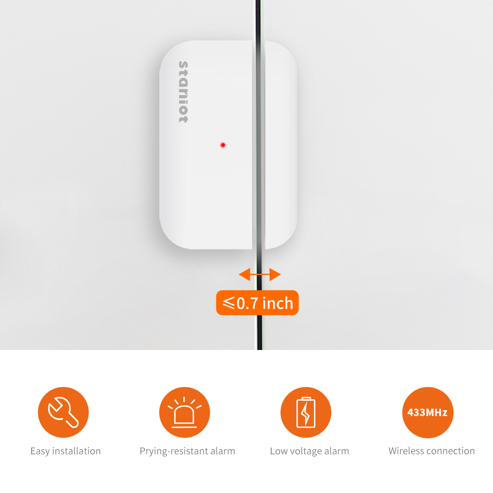 Staniot อายุการใช้งานแบตเตอรี่ - Window Alarm Sensor บทวิจารณ์และราคา