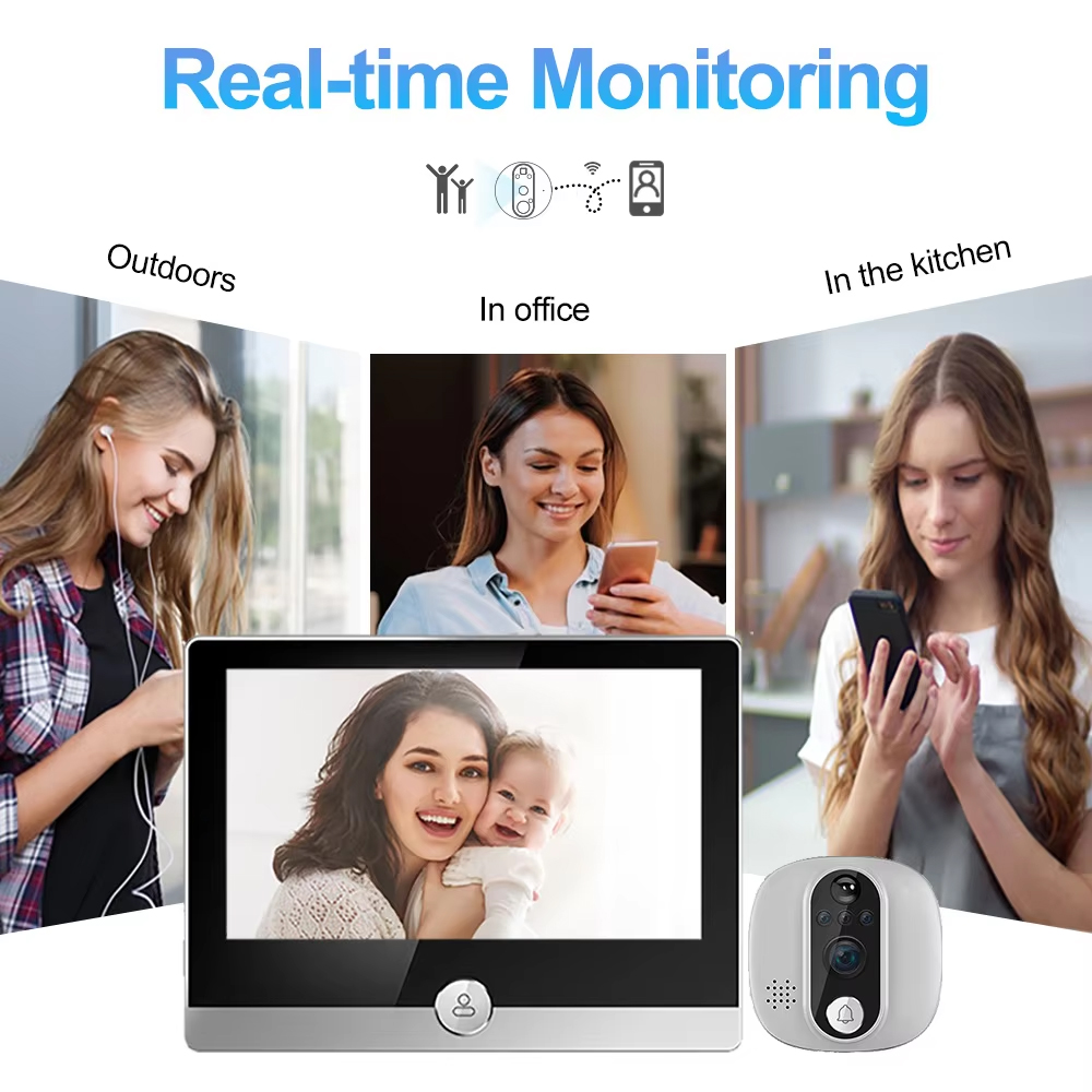 Tuya 1080P WiFi ประตู Bell กล้ - Peephole Camera Viewer บทวิจารณ์และราคา