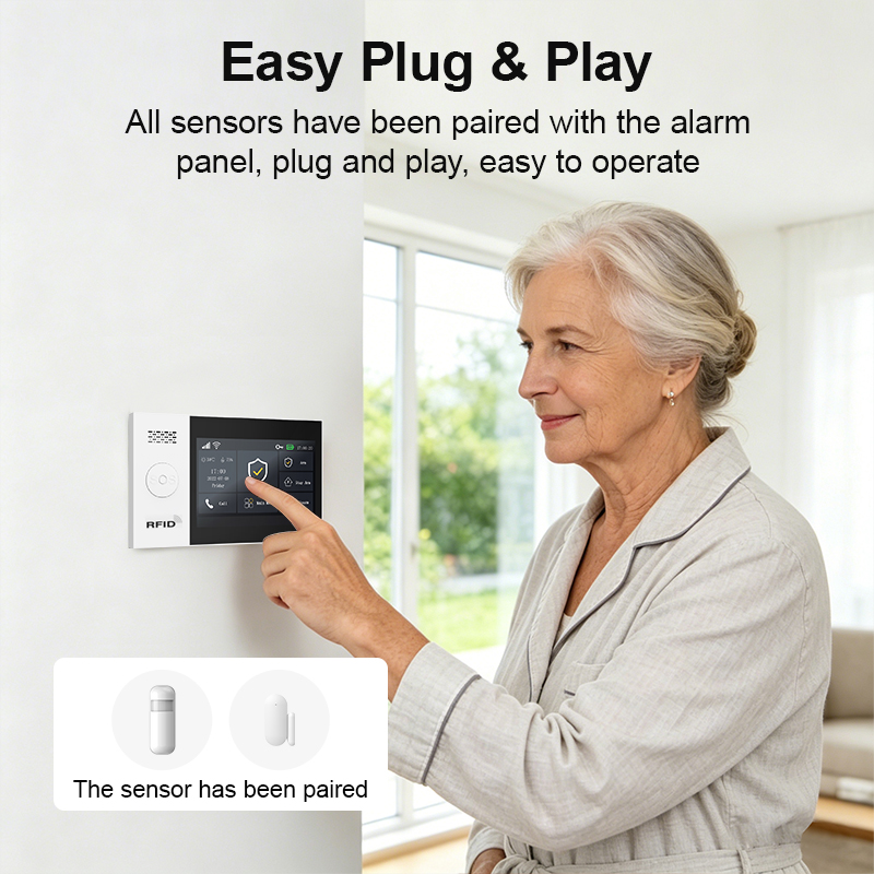 PGST 2G GSM ชุดระบบเตือนภัยอิน - Home Security No Wifi บทวิจารณ์และราคา