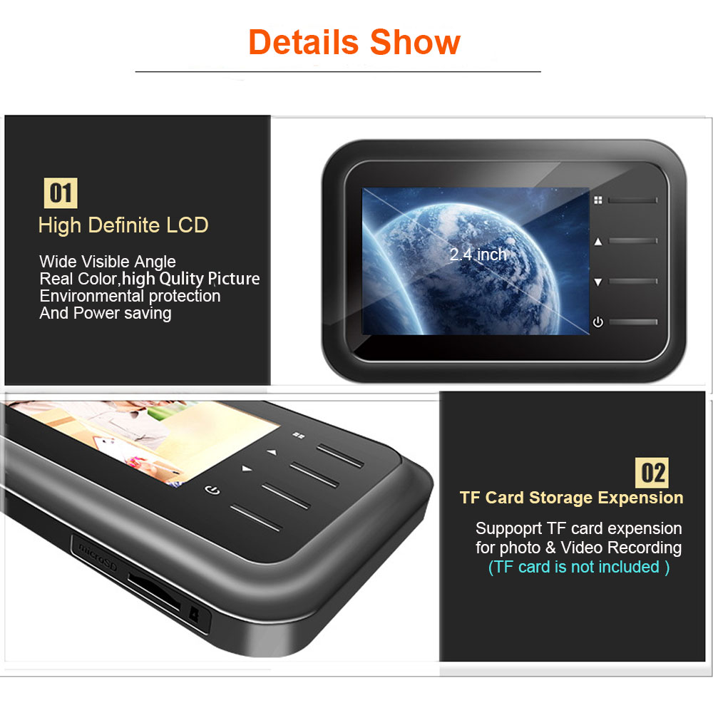 วิดีโอ Peephole Doorbell กล้อง - Home Security Ring Camera บทวิจารณ์และราคา