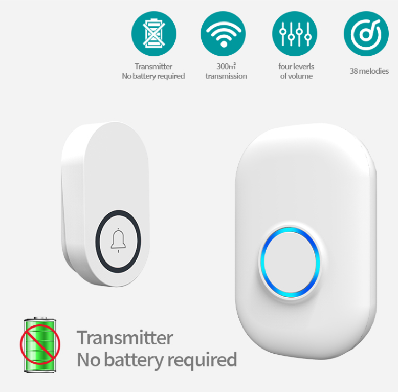 58Ringtone Self-Power Wireless - Home Security Bell บทวิจารณ์และราคา