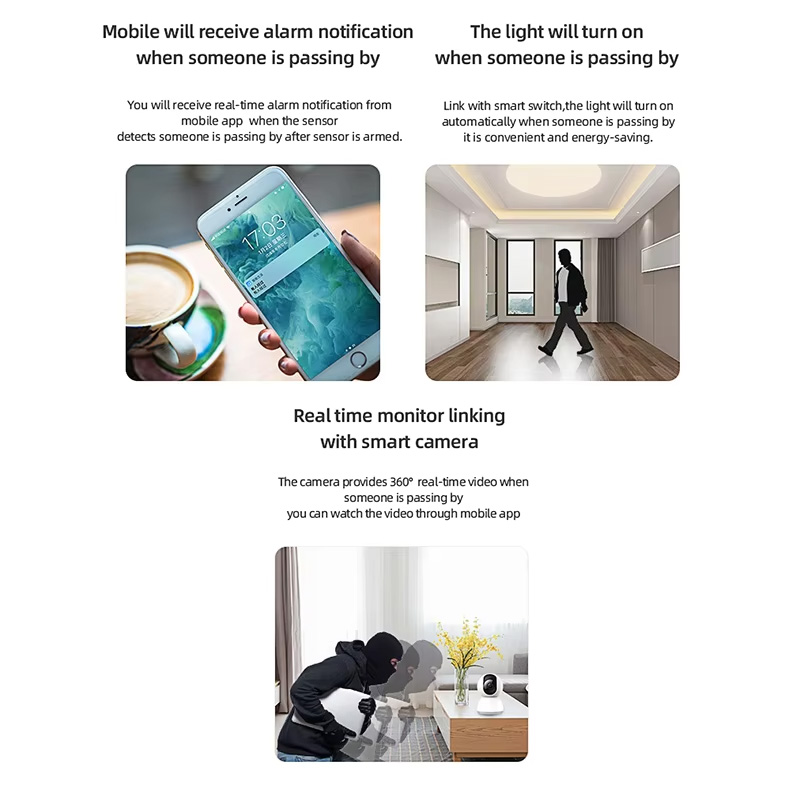 เซ็นเซอร์ตรวจจับความเคลื่อนไหว - Home Security Home Assistant บทวิจารณ์และราคา