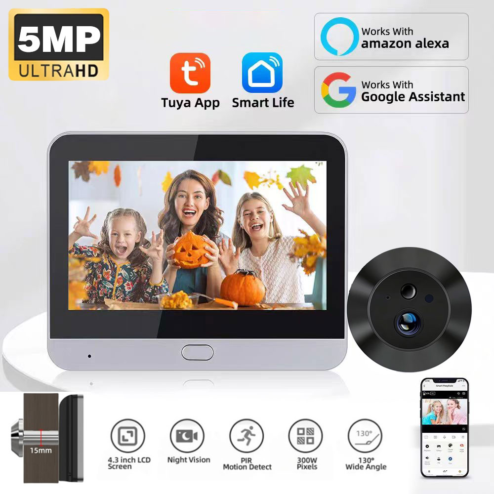 กล้องวงจรปิดอัจฉริยะ WiFi 2.4G - Peephole Camera Viewer บทวิจารณ์และราคา
