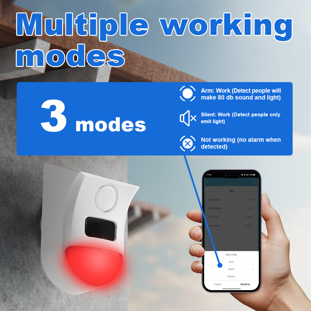สัญญาณเตือนภัยพลังงานแสงอาทิตย - Home Security Yard Sensors บทวิจารณ์และราคา