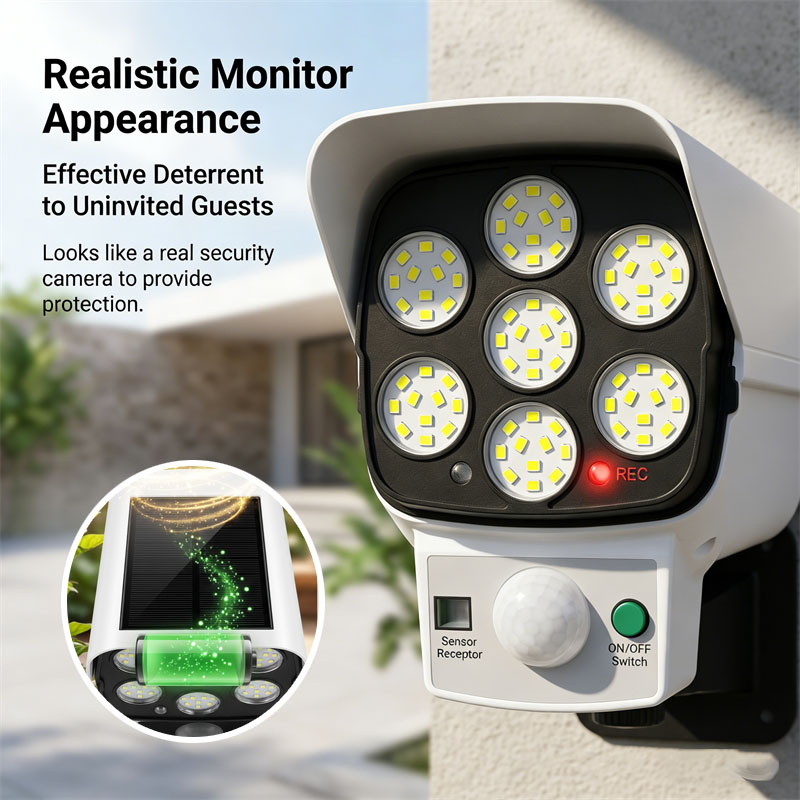 กล้องวงจรปิดจำลองพลังงานแสงอาท - Home Security Yard Sensors บทวิจารณ์และราคา