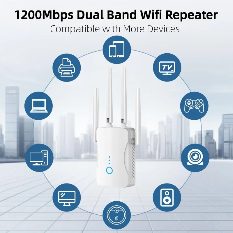 1200Mbps Dual Band WiFi Repeat - Home Security No Wifi บทวิจารณ์และราคา