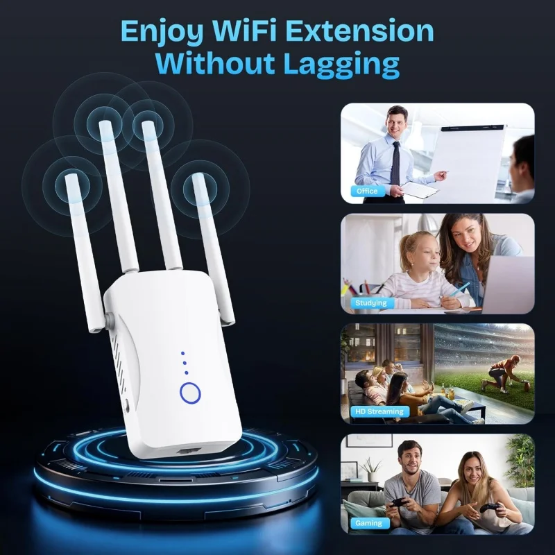 1200Mbps Dual Band WiFi Repeat - Home Security No Wifi บทวิจารณ์และราคา