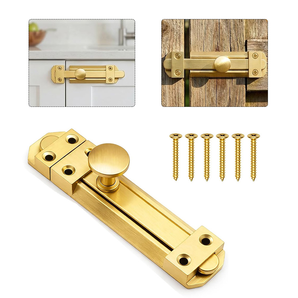 กลอนประตูบานเลื่อนทองเหลืองแท้ - Home Security Gate บทวิจารณ์และราคา