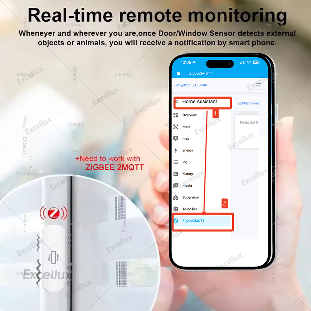 Zigbee สมาร์ทเซ็นเซอร์การสั่นส - Home Security Home Assistant บทวิจารณ์และราคา