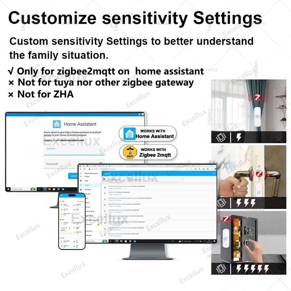Zigbee สมาร์ทเซ็นเซอร์การสั่นส - Home Security Home Assistant บทวิจารณ์และราคา