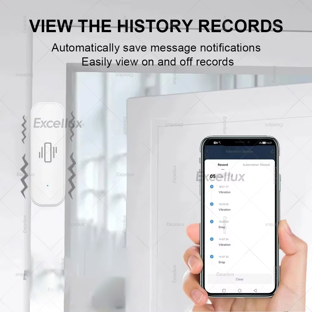 Zigbee สมาร์ทเซ็นเซอร์การสั่นส - Home Security Home Assistant บทวิจารณ์และราคา