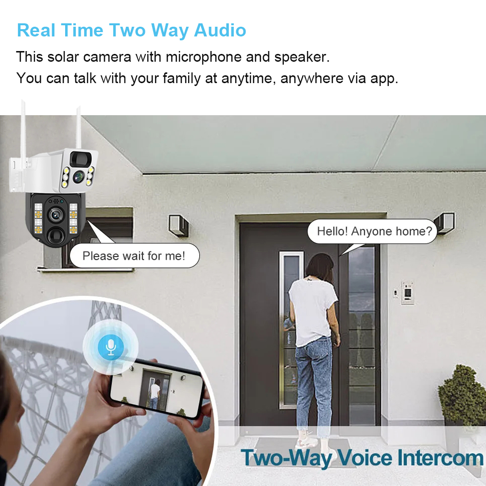 กล้องวงจรปิดพลังงานแสงอาทิตย์  - Home Security Bell บทวิจารณ์และราคา