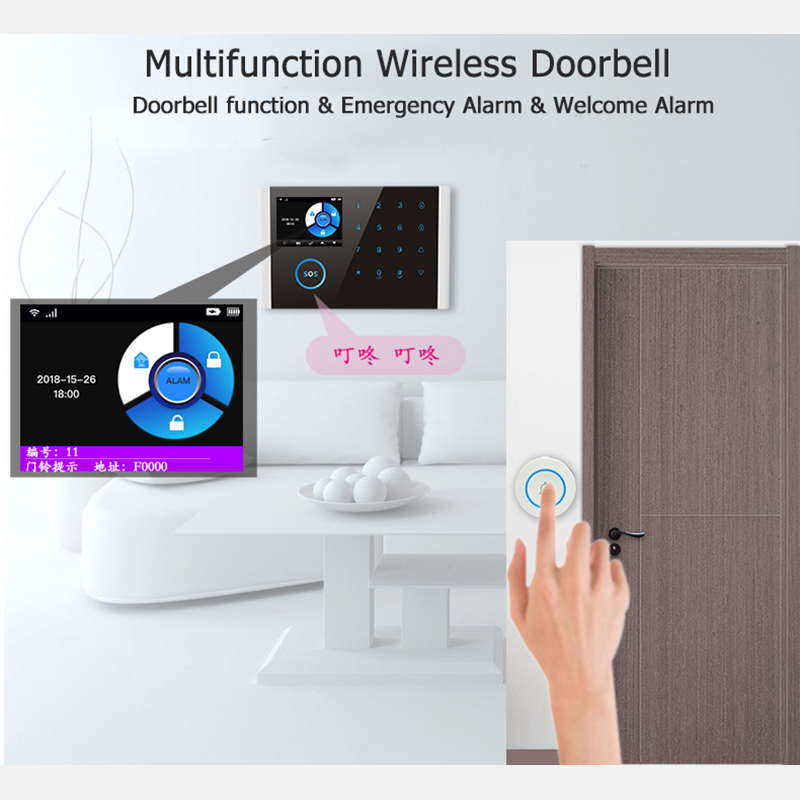 ใหม่ 433MHz Wireless Doorbell  - Home Security Bell บทวิจารณ์และราคา