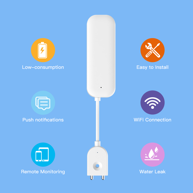 Tuya WiFi ZigBee Water Sensor  - Home Security Home Assistant บทวิจารณ์และราคา