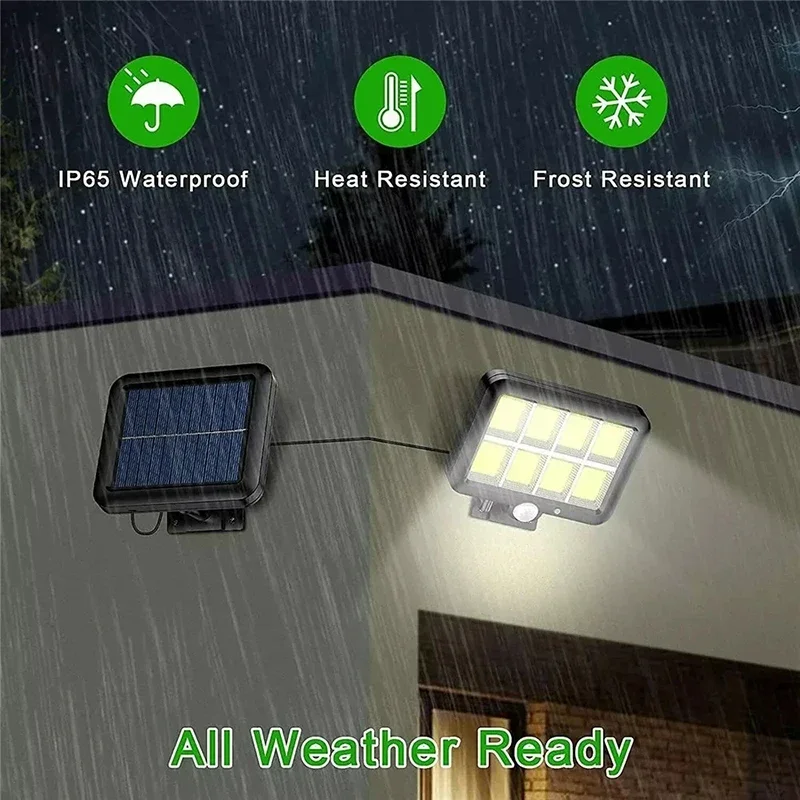 ไฟติดผนังโซลาร์เซลล์ LED แบบแย - Home Security Lights Outdoors บทวิจารณ์และราคา