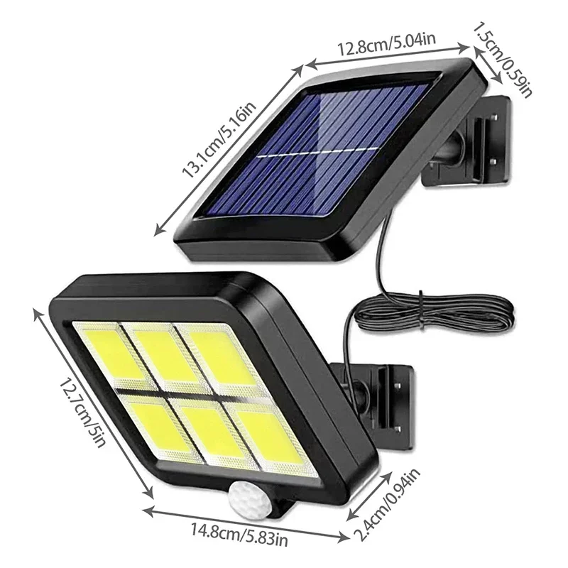 ไฟติดผนังโซลาร์เซลล์ LED แบบแย - Home Security Lights Outdoors บทวิจารณ์และราคา