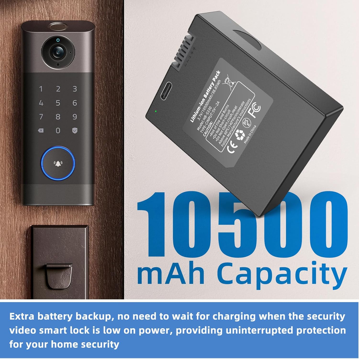 ยูฟี่ 10500mAh แบตเตอรี่แบบชาร - Home Security Eufy บทวิจารณ์และราคา