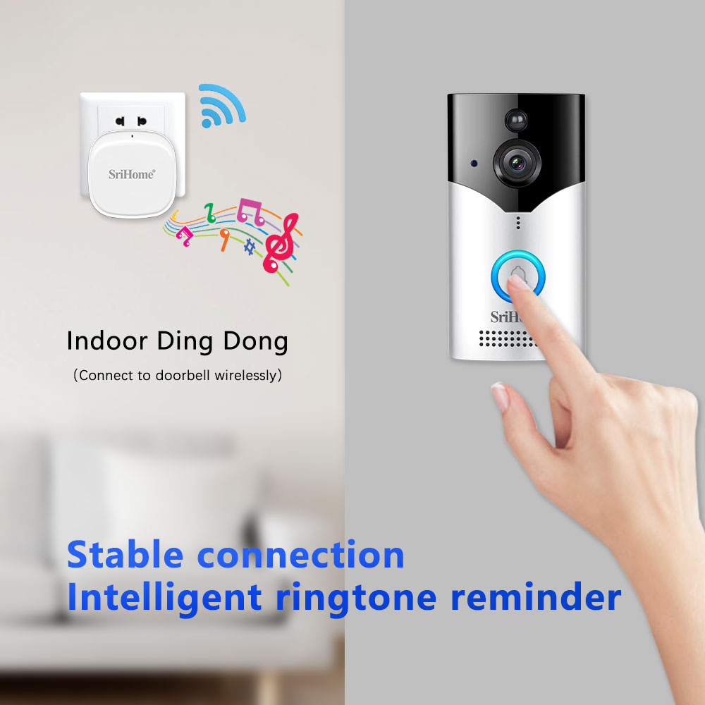 Srihome DH002 4MP 1440P กล้องว - Peephole Camera Viewer บทวิจารณ์และราคา