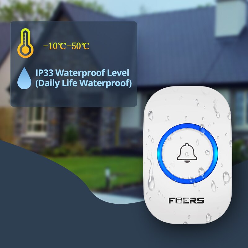 Fuers กริ่งประตูไร้สายกันน้ำกร - Home Security Gate บทวิจารณ์และราคา