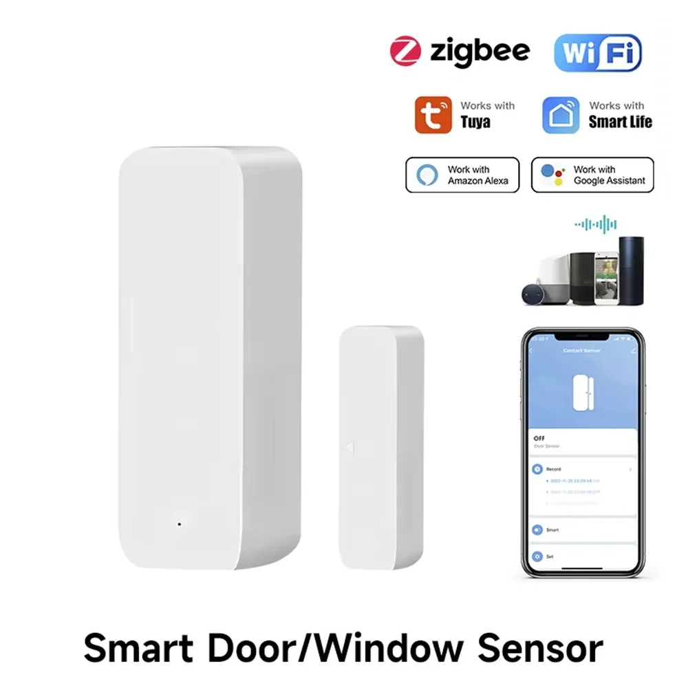 Tuya Zigbee/WiFi เซ็นเซอร์ประต - Window Alarm Sensor บทวิจารณ์และราคา