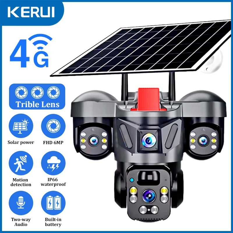 KERUI V380 Pro PTZ กลางแจ้ง 6M - Home Security No Wifi บทวิจารณ์และราคา