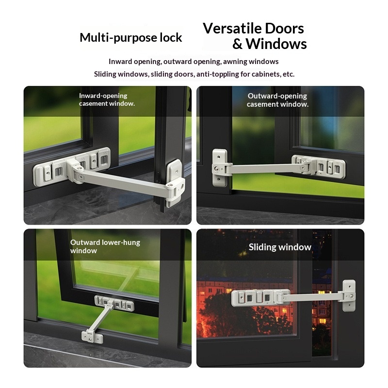 ตัวล็อคปรับระดับได้สำหรับความป - Home Security Gate บทวิจารณ์และราคา