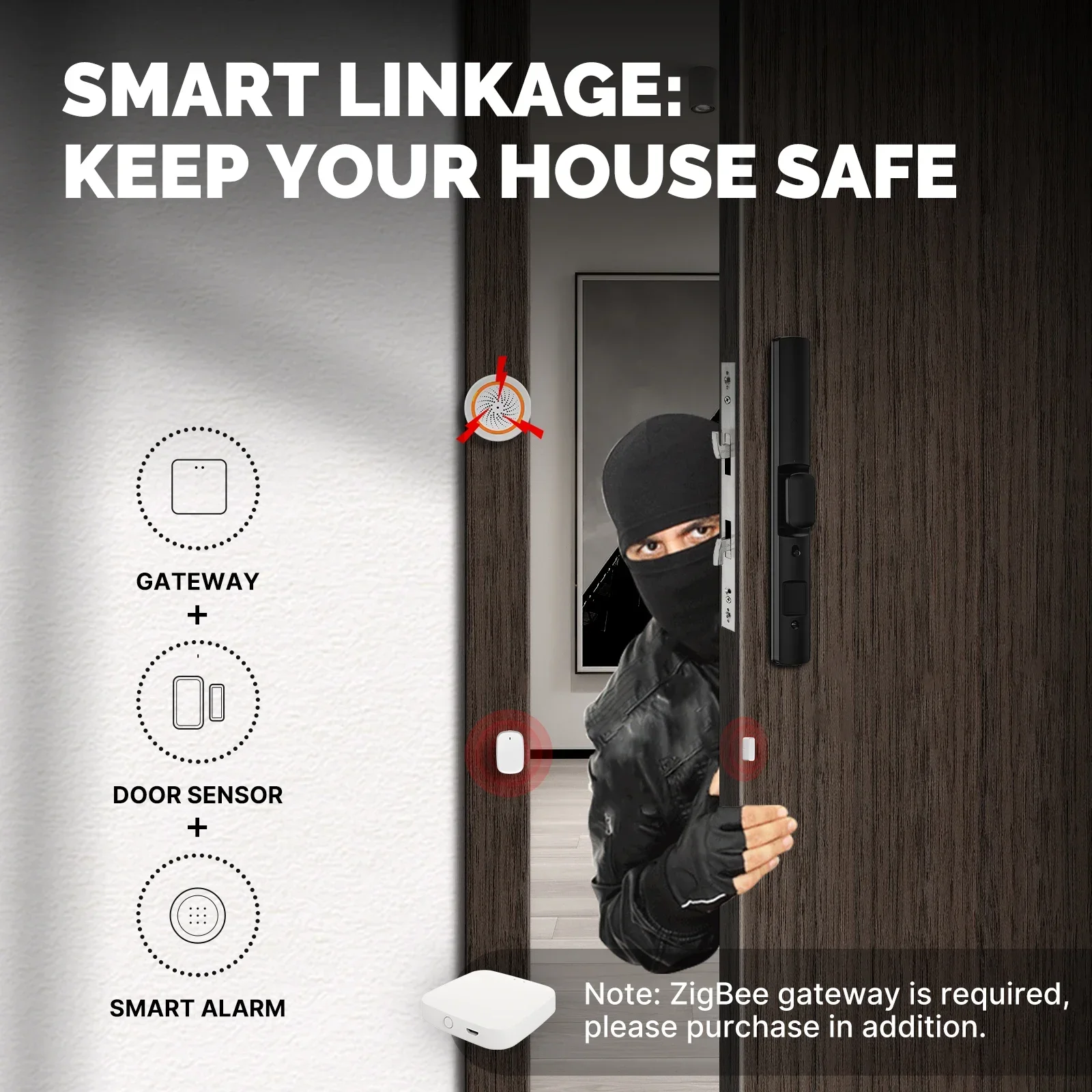 MOES Tuya ZigBee/Wifi สมาร์ทปร - Home Security Gate บทวิจารณ์และราคา