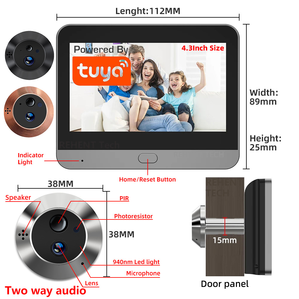 กล้องวงจรปิดอัจฉริยะแบบสองทางส - Peephole Camera Viewer บทวิจารณ์และราคา
